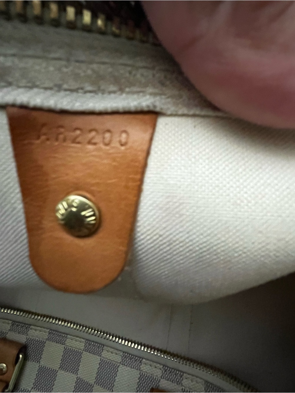 Louis Vuitton Damier Azur Canvas Duffel in Cream and Tan - Picture 3 of 7